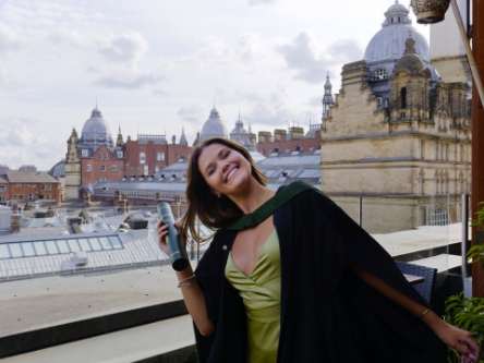 Maddie at the Japanese restaurant. 